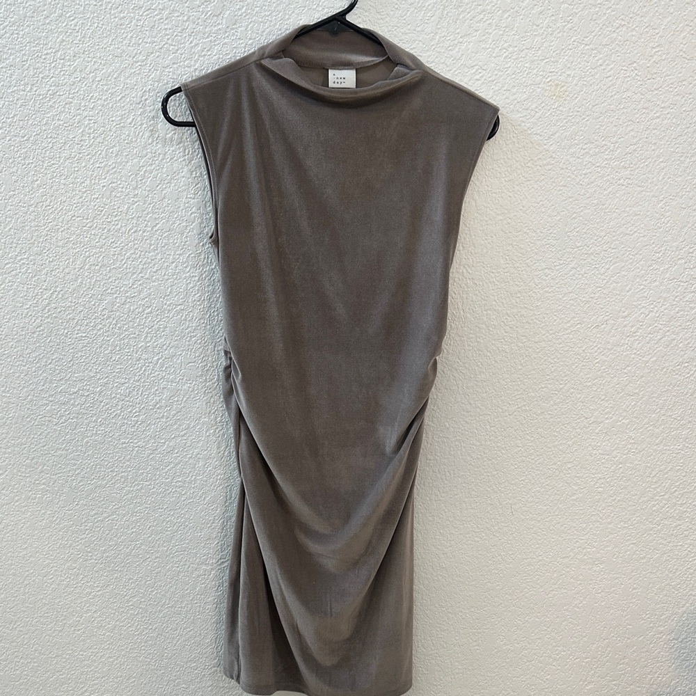 a new day Sleeveless Brown Midi Dress